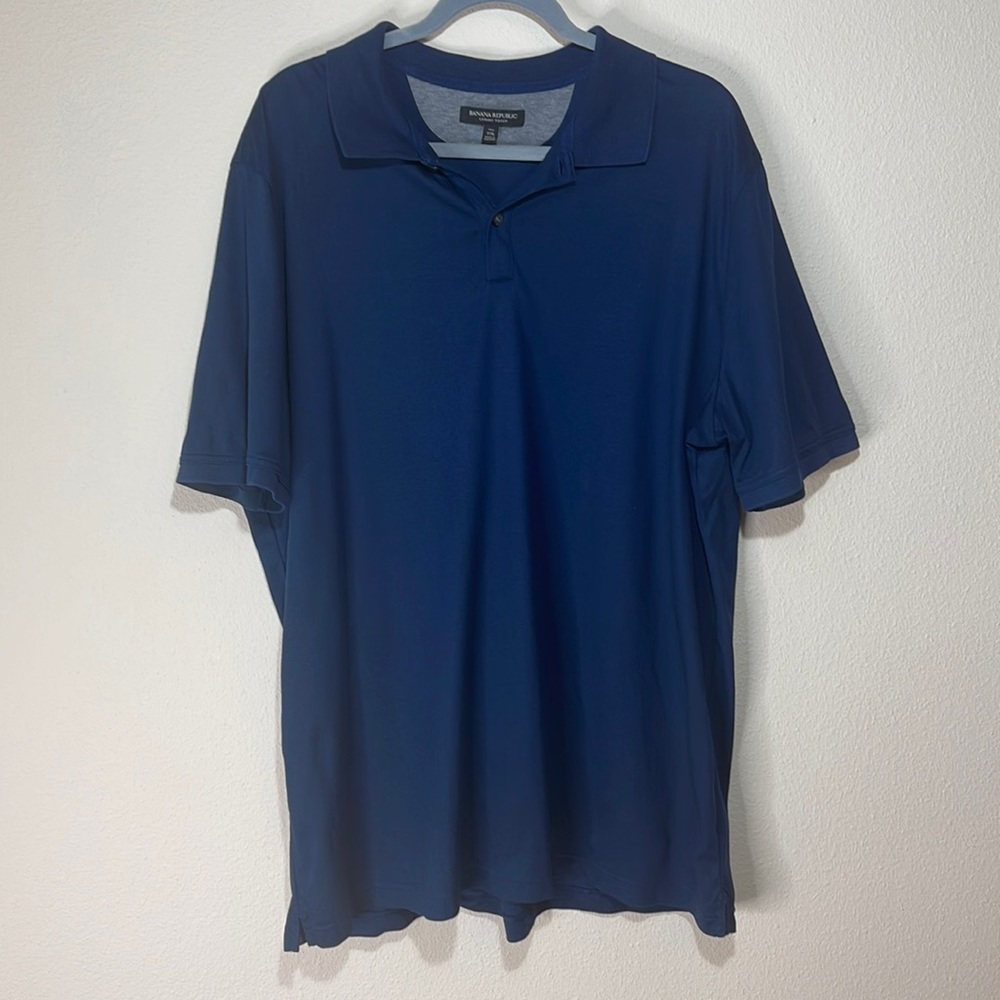 Banana Republic Luxury Touch Navy Blue XXL Tall Polo. Like new. 100% cotton